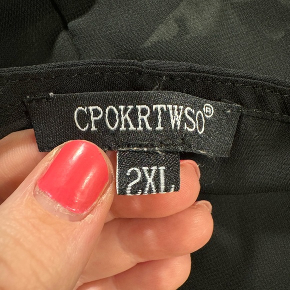 CPOKRTWSO Women’s Crochet Chiffon Tassel Swimsuit Beach Bikini Cover Up 2XL - Picture 7 of 8